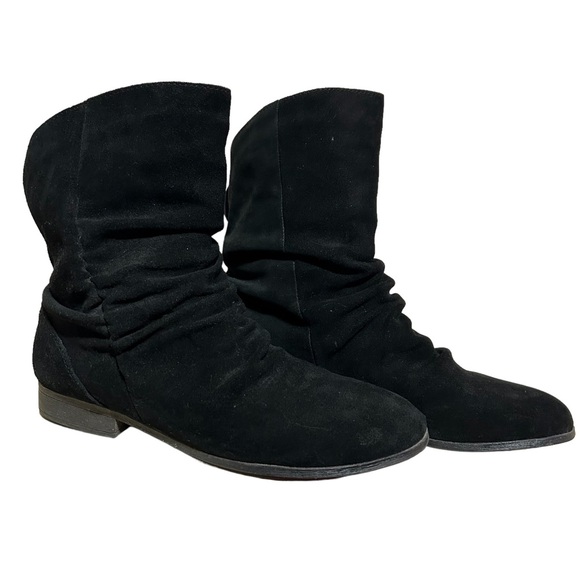 Sam&Libby Leather Suede Short Ankle Boots - Picture 1 of 11